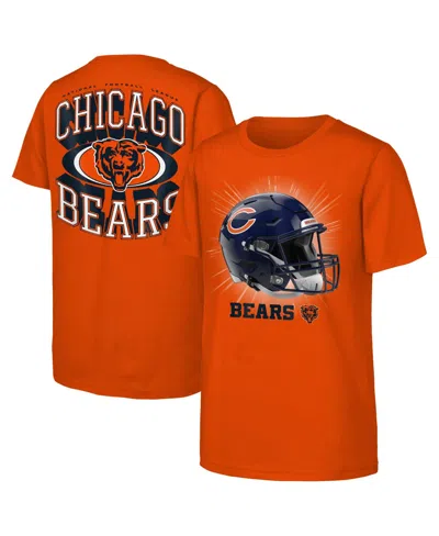 Outerstuff Kids' Big Boys' And Girls' Orange Chicago Bears Winning Mentality T-shirt