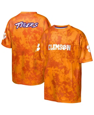 Outerstuff Kids' Big Boys And Girls Orange Clemson Tigers Off-side Sublimated T-shirt