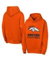 Outerstuff Big Boys And Girls Orange Denver Broncos Back To Basics Hoodie In Orange