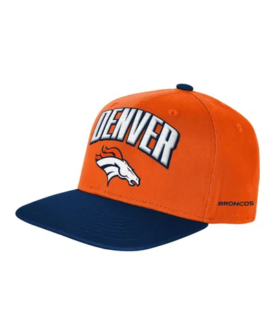 Outerstuff Kids' Big Boys And Girls Orange Denver Broncos Essentials Adjustable Hat