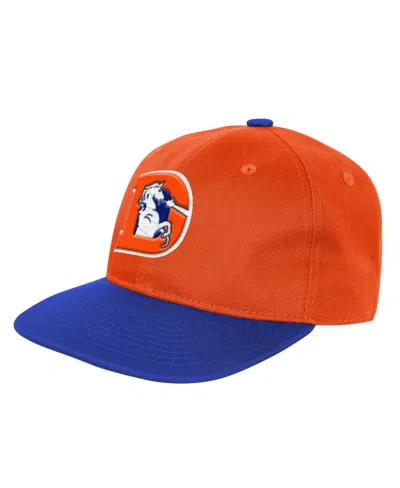 Outerstuff Kids' Big Boys And Girls Orange Denver Broncos True Retro Adjustable Hat In Multi