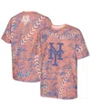 Outerstuff Big Boys And Girls Orange New York Mets Slide Score Bold T-shirt