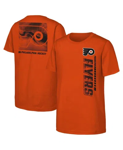 Outerstuff Kids' Big Boys And Girls Orange Philadelphia Flyers Atmosphere T-shirt