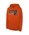 Outerstuff Big Boys And Girls Orange Philadelphia Flyers Cyber Punk Performance Hoodie In Orange