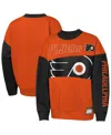 Outerstuff Big Boys And Girls Orange/black Philadelphia Flyers Impact Player Sweatshirt In Orange