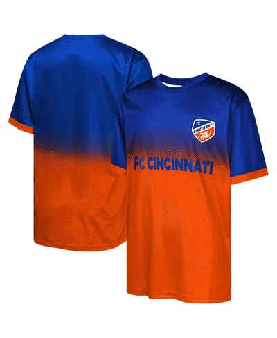 Outerstuff Kids' Big Boys And Girls  Blue Fc Cincinnati Stalwart Defender T-shirt