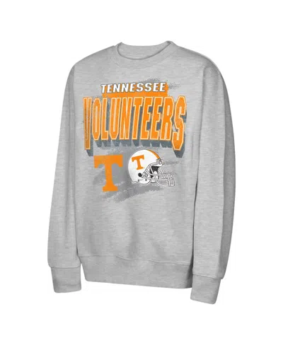 Outerstuff Kids' Big Boys And Girls  Heather Gray Tennessee Volunteers Wild Card Fleece Sweatshirt