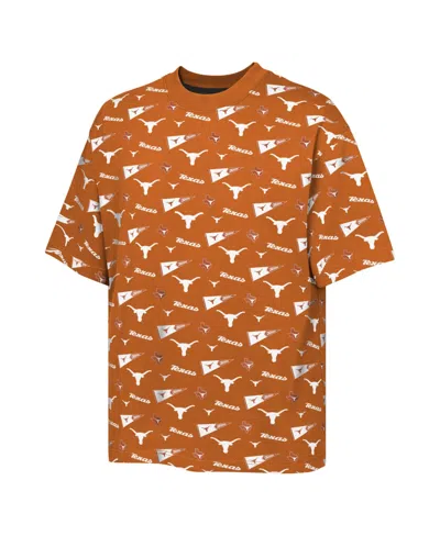 Outerstuff Kids' Big Boys And Girls  Texas Orange Texas Longhorns Scramble All Over Print T-shirt