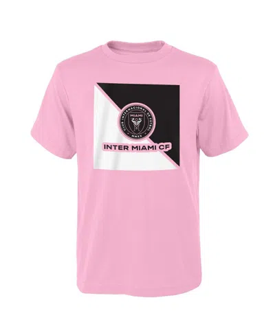 Outerstuff Kids' Big Boys And Girls Pink Inter Miami Cf Divide T-shirt