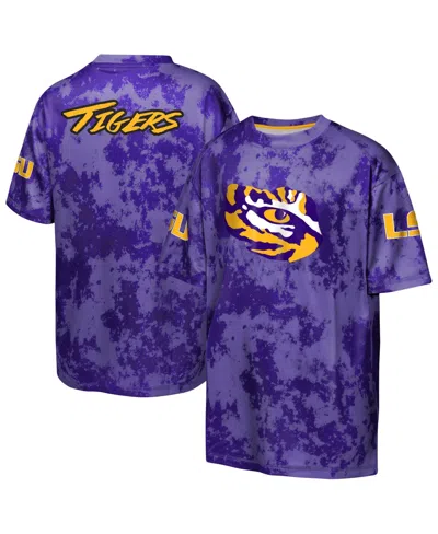 Outerstuff Kids' Big Boys And Girls Purple Lsu Tigers Off-side Sublimated T-shirt