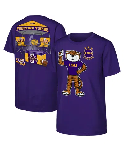 Outerstuff Kids' Big Boys' And Girls' Purple Lsu Tigers Tailgater Hometown T-shirt