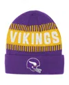 Outerstuff Big Boys And Girls Purple Minnesota Vikings Bright Lights Cuffed Knit Hat In Multi