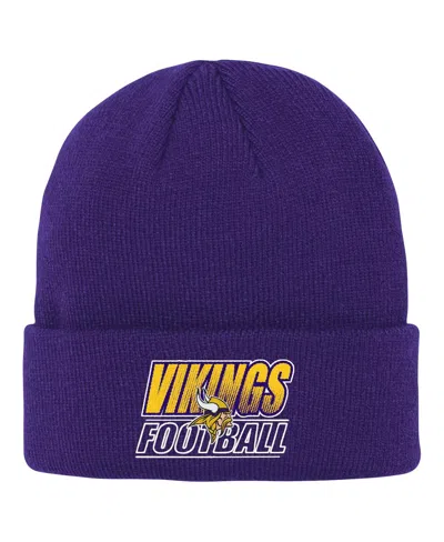 Outerstuff Kids' Big Boys And Girls Purple Minnesota Vikings Team Gradient Cuffed Knit Hat