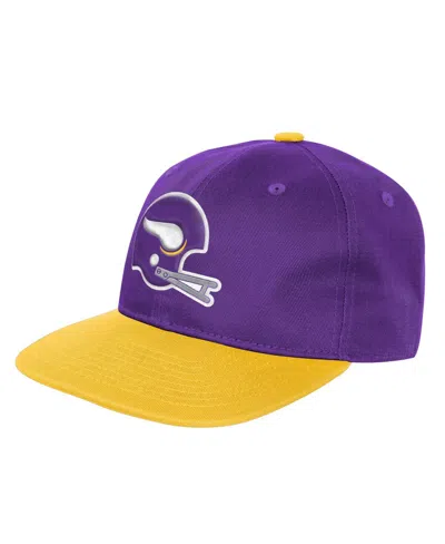 Outerstuff Kids' Big Boys And Girls Purple Minnesota Vikings True Retro Adjustable Hat