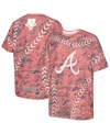 Outerstuff Big Boys And Girls Red Atlanta Braves Slide Score Bold T-shirt In Red