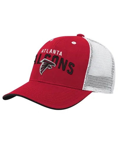 Outerstuff Kids' Big Boys And Girls Red Atlanta Falcons Core Lockup Trucker Adjustable Hat