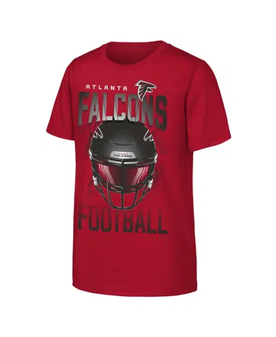 Outerstuff Kids' Big Boys And Girls Red Atlanta Falcons Full Gear T-shirt