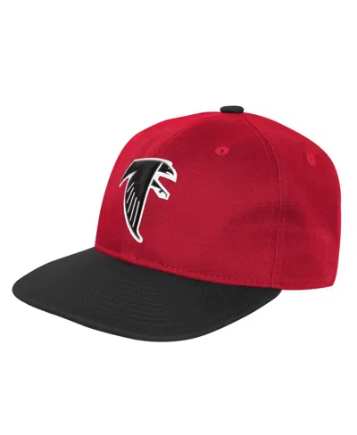 Outerstuff Kids' Big Boys And Girls Red Atlanta Falcons True Retro Adjustable Hat In Multi