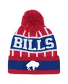 Outerstuff Big Boys And Girls Red Buffalo Bills Go Fast Cuffed Knit With Pom Hat In Multi