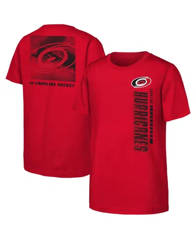 Outerstuff Kids' Big Boys And Girls Red Carolina Hurricanes Atmosphere T-shirt