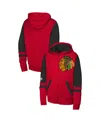 Outerstuff Big Boys And Girls Red Chicago Blackhawks Face Off Full-zip Hoodie In Red