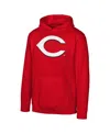 Outerstuff Big Boys And Girls Red Cincinnati Reds Primary Logo Pullover Hoodie In Red