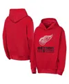 Outerstuff Big Boys And Girls Red Detroit Red Wings Back To Basics Hoodie In Red