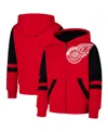 Outerstuff Big Boys And Girls Red Detroit Red Wings Face Off Full Zip Hoodie In Red