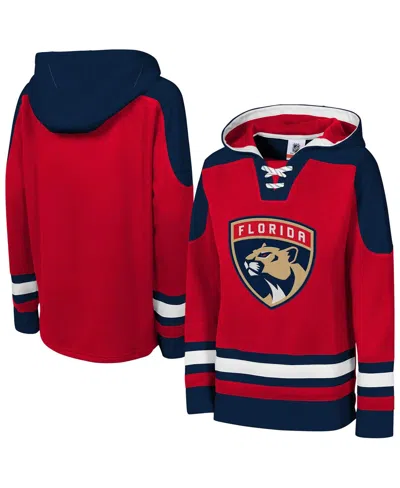 Outerstuff Kids' Big Boys And Girls Red Florida Panthers Must Have Home V-neck Pullover Hoodie