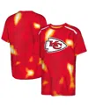 Outerstuff Big Boys And Girls Red Kansas City Chiefs End Zone Dri-tek T-shirt In Red