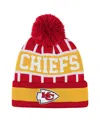 Outerstuff Big Boys And Girls Red Kansas City Chiefs Go Fast Cuffed With Pom Knit Hat In Red