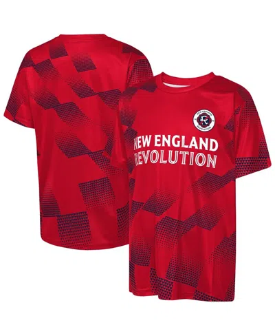 Outerstuff Kids' Big Boys And Girls Red New England Revolution Sheer Thrill T-shirt In Burgundy