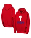 Outerstuff Big Boys And Girls Red Philadelphia Phillies Back To Basics Hoodie In Red