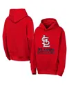 Outerstuff Big Boys And Girls Red St. Louis Cardinals Back To Basics Hoodie In Red