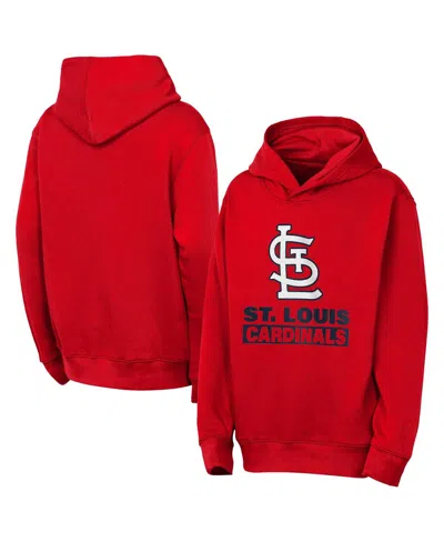 Outerstuff Babies' Big Boys And Girls Red St. Louis Cardinals Back To Basics Hoodie