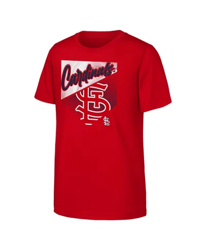 Outerstuff Kids' Big Boys And Girls Red St. Louis Cardinals Prime Plate T-shirt