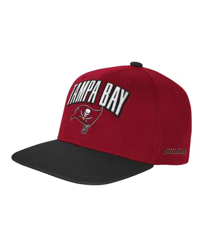Outerstuff Kids' Big Boys And Girls Red Tampa Bay Buccaneers Essentials Adjustable Hat In Multi