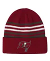 Outerstuff Big Boys And Girls Red Tampa Bay Buccaneers Essentials Cuffed Knit Hat In Red