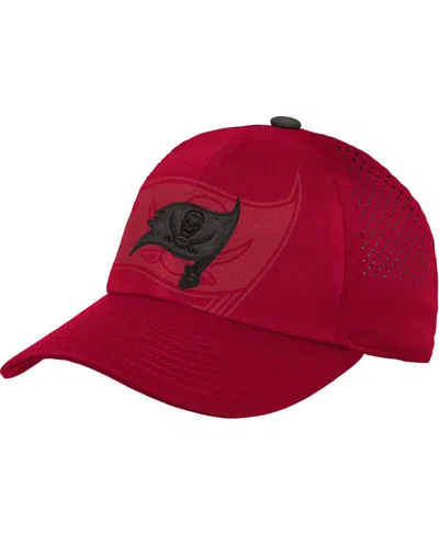 Outerstuff Kids' Big Boys And Girls Red Tampa Bay Buccaneers Tailgate Adjustable Hat