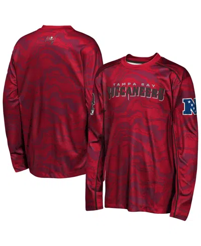 Outerstuff Kids' Big Boys' And Girls' Red Tampa Bay Buccaneers Tailgate Performance Long-sleeve T-shirt
