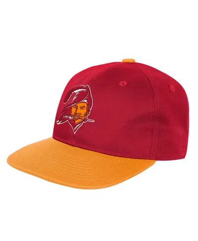 Outerstuff Kids' Big Boys And Girls Red Tampa Bay Buccaneers True Retro Adjustable Hat