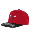 Outerstuff Big Boys And Girls Red/black Chicago Bulls Two-tone Snapback Hat In Red
