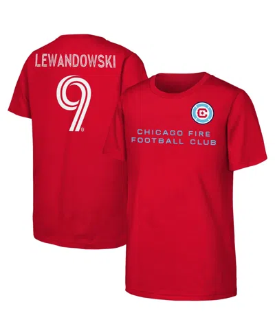 Outerstuff Kids' Big Boys' And Girls' Robert Lewandowski Red Chicago Fire Name Number T-shirt