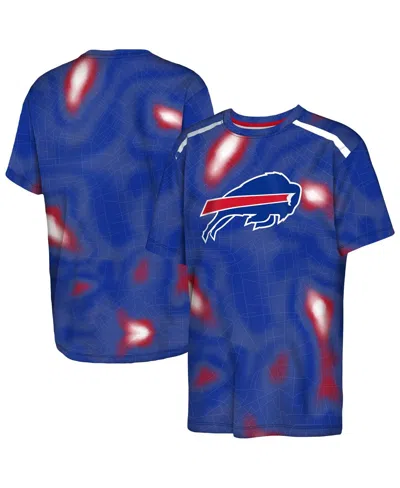 Outerstuff Kids' Big Boys And Girls Royal Buffalo Bills End Zone Dri-tek T-shirt In Blue
