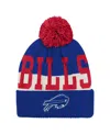 Outerstuff Big Boys And Girls Royal Buffalo Bills Modern Fan Cuffed With Pom Knit Hat In Blue