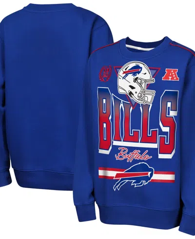Outerstuff Big Boys' And Girls' Royal Buffalo Bills Run Fleece Sweatshirt