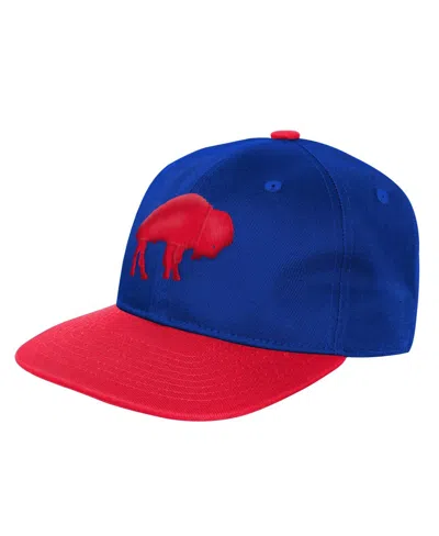 Outerstuff Kids' Big Boys And Girls Royal Buffalo Bills True Retro Adjustable Hat In Blue