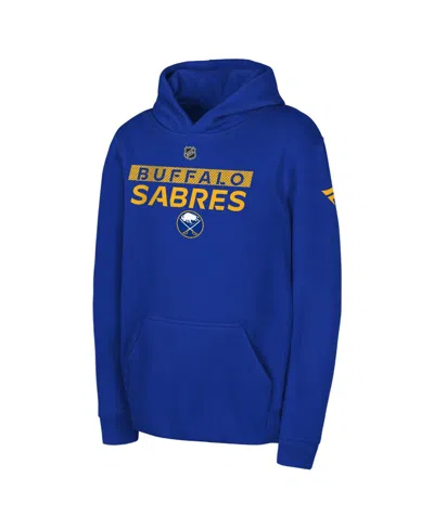 Outerstuff Kids' Big Boys And Girls Royal Buffalo Sabres Authentic Pro Wordmark Fleece Pullover Hoodie