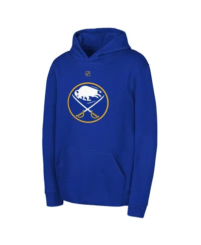 Outerstuff Kids' Big Boys And Girls Royal Buffalo Sabres Primary Logo Pullover Hoodie In Blue