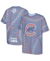 Outerstuff Big Boys And Girls Royal Chicago Cubs Slide Score Bold T-shirt In Multi